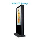 Double Sided 180W 65" 350CD/Sqm LCD Touch Screen Kiosk