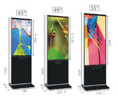 High Resolution Floor Standing Digital Signage 43'' 49'' 55'' 10 points touch
