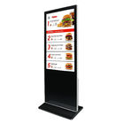 High Definition Indoor Floor Stand Customized Size LCD Touch Screen Interactive Kiosk for Advertising