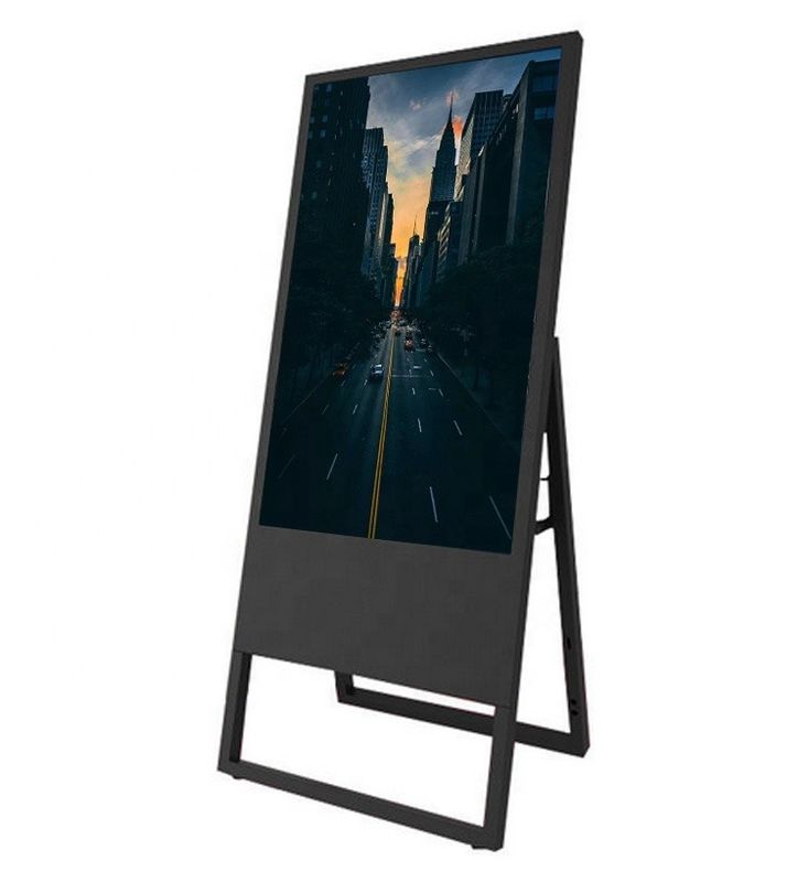 43inch Portable Digital Poster Battery Powered Floor Standing Display